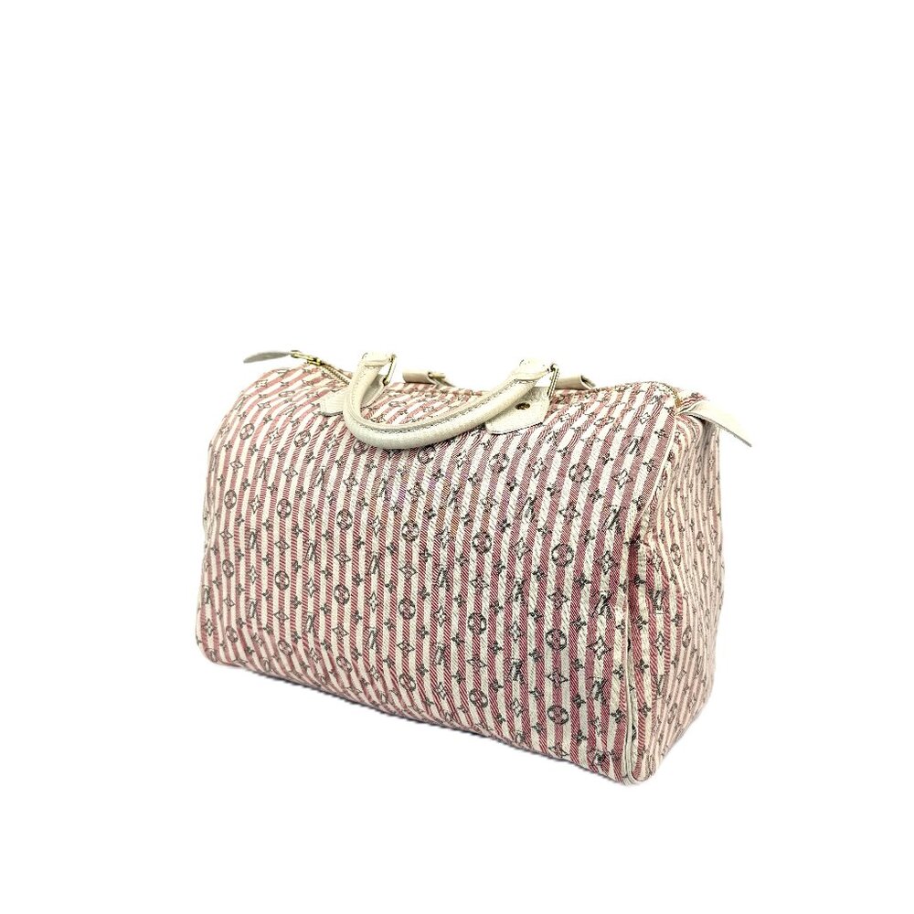 Pink Patterned Dome Satchel Handbag